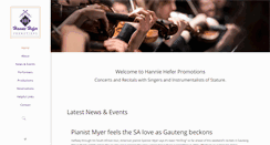 Desktop Screenshot of hannieheferpromotions.co.za